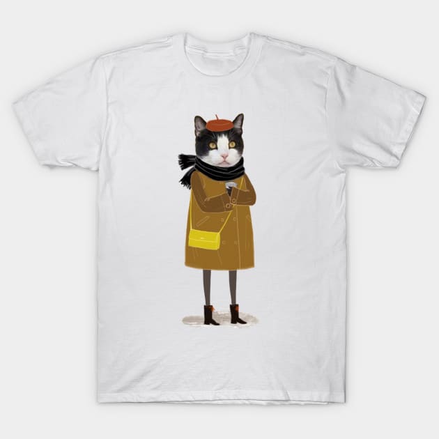 CAT LADY T-Shirt by CANVAZSHOP